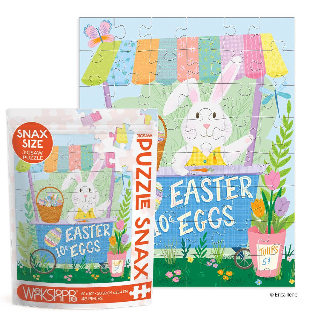 WerkShoppe - Easter Egg Cart 48 Piece Puzzle Snax