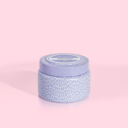 8.5 OZ PRINTED TRAVEL TIN | CAPRI BLUE & LAVENDER