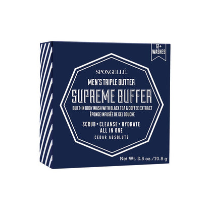Spongellé - 12+ Men Supreme Buffer (Cedar Absolute): 2.5 oz