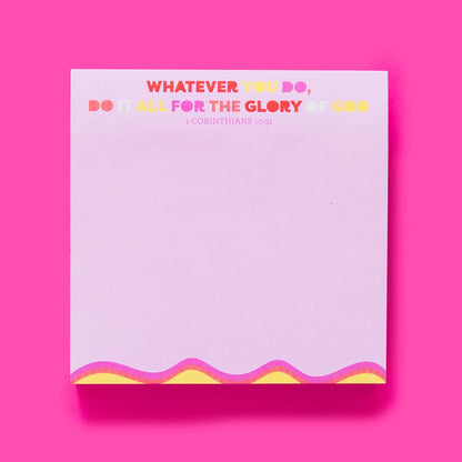 Taylor Elliott Designs - Sticky Notes Pad - Bible Verse