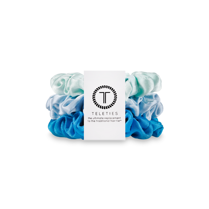 TELETIES - Blue My Mind - Silk Scrunchie Large