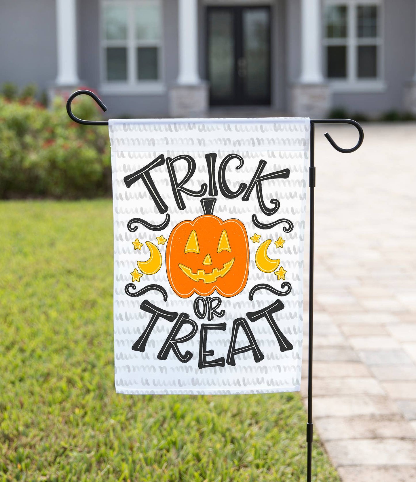 The Navy Knot - Halloween Garden Flag - Trick or Treat Pumpkin: 12" x 18" - Single-Sided