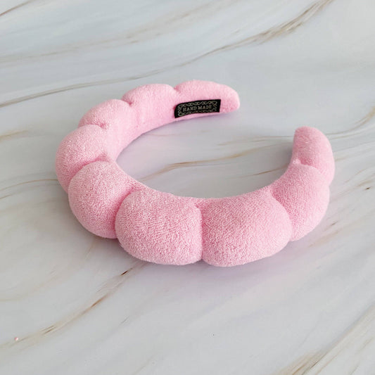 Terry Puffy Soft Headband: Pink
