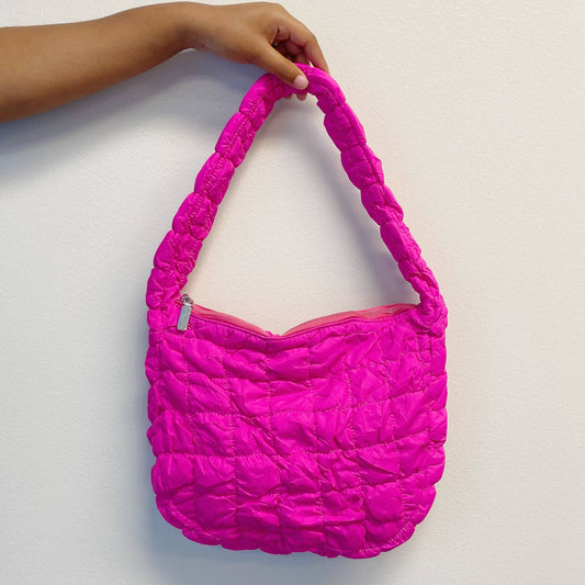 Everyday All At Once Quilted Bag: Deep Pink