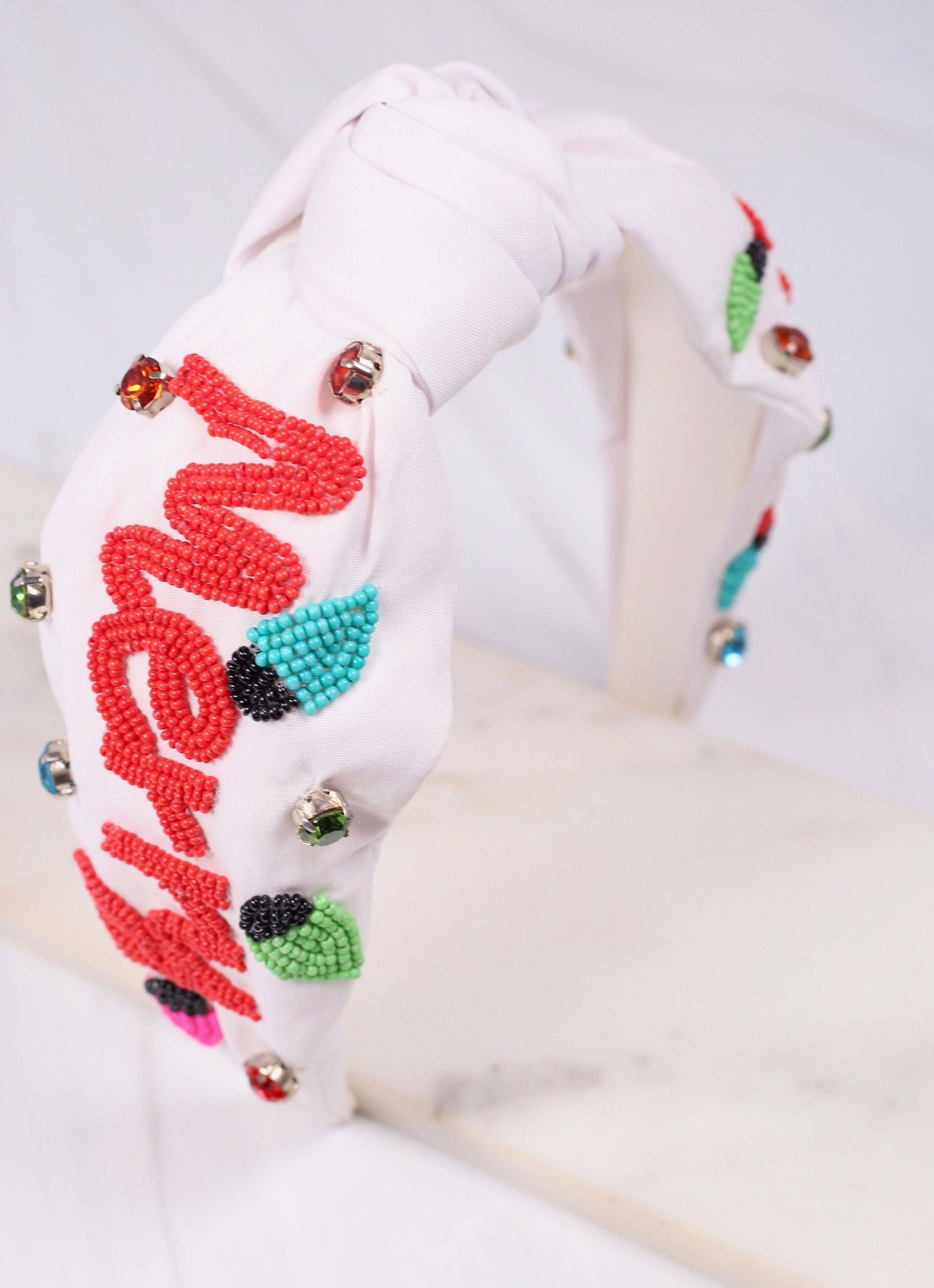 Merry & Bright Headband White Multi