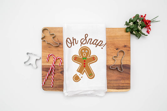 Oh Snap Gingerbread Man Kitchen Towel