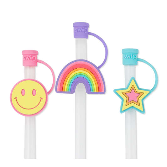 Swig Life - Oh Happy Day Straw Topper Set