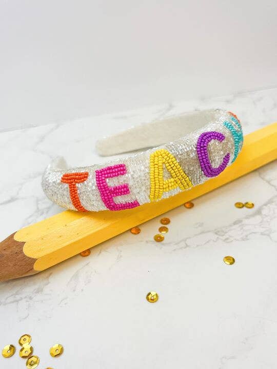 Prep Obsessed Wholesale - 'Teacher' Padded Headband