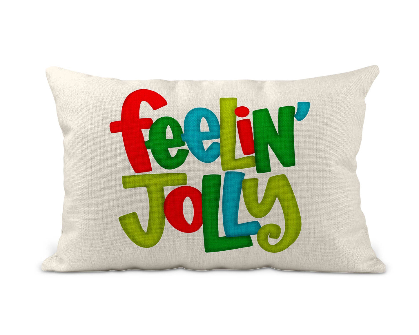 Christmas Pillow - Feelin’ Jolly: Pillow Cover