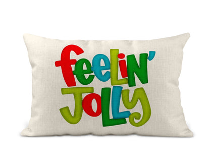 Christmas Pillow - Feelin’ Jolly: Pillow Cover