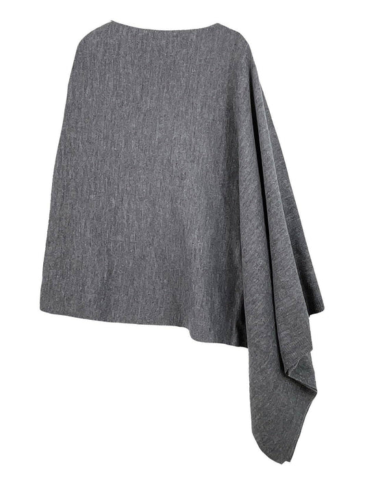 Take With Me Travel Poncho: Heather Gray