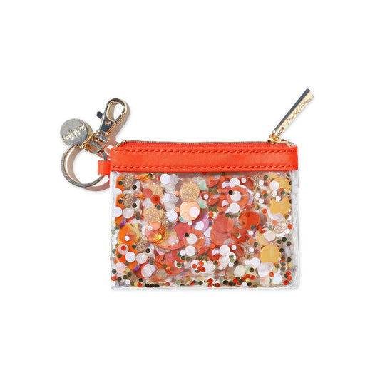 Packed Party - Keychain Wallet- Orange Burst