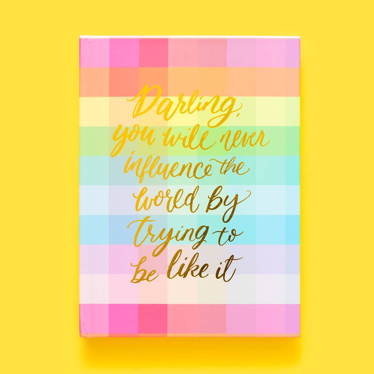 Taylor Elliott Designs - Notebook - "Darling..." - Colorful Gingham