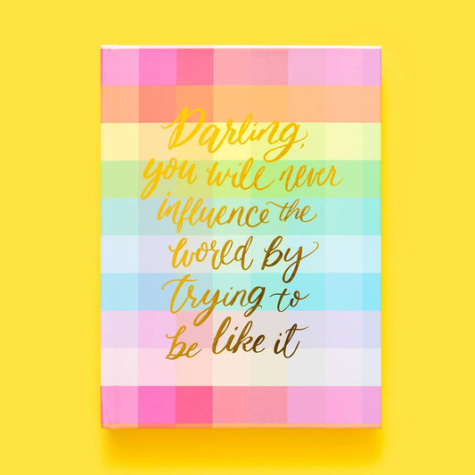 Taylor Elliott Designs - Notebook - "Darling..." - Colorful Gingham